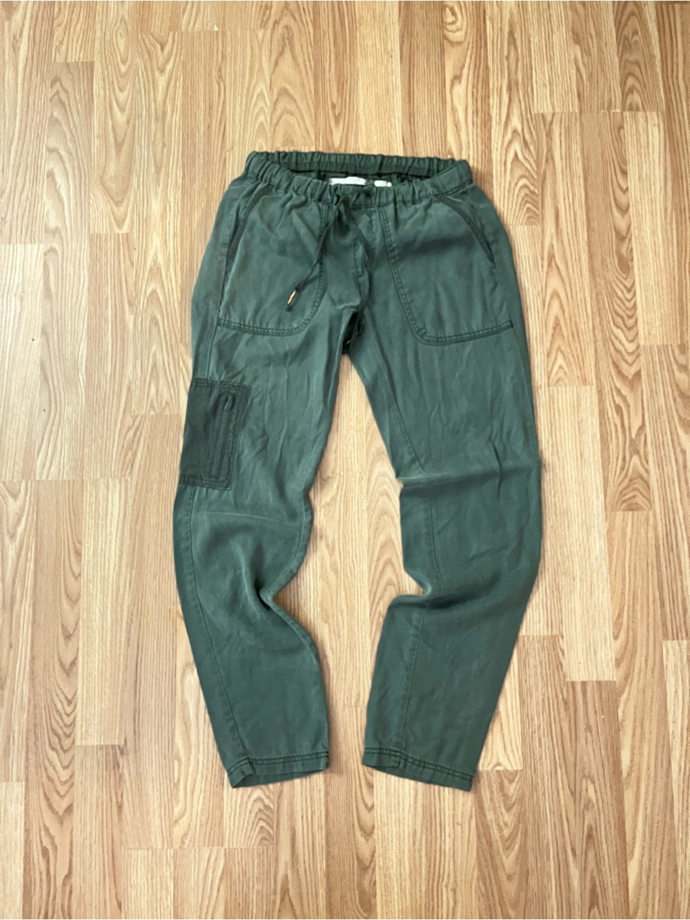 Stone Island Olive Green Cargo Drawstring Pants